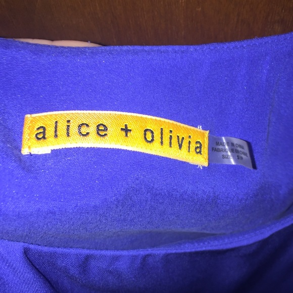 Alice + Olivia Blue Dress